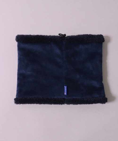 Champion(チャンピオン)の「(LF)【Champion】ブランド ロゴ マーク ベロア × ボア ネックウォーマー(ネックウォーマー/スヌード・レディース・ネイビー/ブラック/グレイッシュベージュ/グレー/ベージュ/カーキ・ONE SIZE)」の12枚目の写真