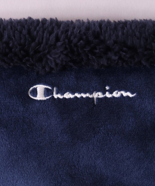 Champion(チャンピオン)の「(LF)【Champion】ブランド ロゴ マーク ベロア × ボア ネックウォーマー(ネックウォーマー/スヌード・レディース・ネイビー/ブラック/グレイッシュベージュ/グレー/ベージュ/カーキ・ONE SIZE)」の13枚目の写真