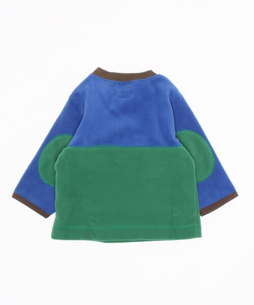 Life Support Products（ライフサポートプロダクツ）の「リサイクルフリースツートンプルオーバー（80～150cm）（スウェット・キッズ・ブラウン/ライトブルー/ブルー・80/130/100/90/140/150/110/120）」の4枚目の写真