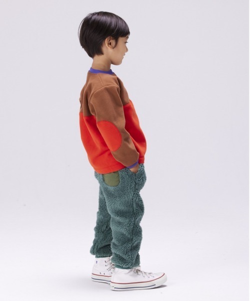 Life Support Products（ライフサポートプロダクツ）の「リサイクルフリースツートンプルオーバー（80～150cm）（スウェット・キッズ・ブラウン/ライトブルー/ブルー・80/130/100/90/140/150/110/120）」の6枚目の写真