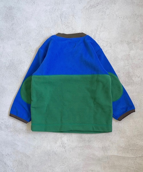 Life Support Products（ライフサポートプロダクツ）の「リサイクルフリースツートンプルオーバー（80～150cm）（スウェット・キッズ・ブラウン/ライトブルー/ブルー・80/130/100/90/140/150/110/120）」の9枚目の写真