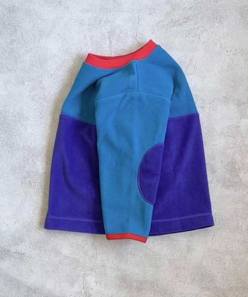 Life Support Products（ライフサポートプロダクツ）の「リサイクルフリースツートンプルオーバー（80～150cm）（スウェット・キッズ・ブラウン/ライトブルー/ブルー・80/130/100/90/140/150/110/120）」の13枚目の写真