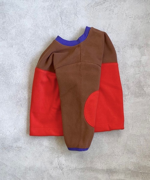 Life Support Products（ライフサポートプロダクツ）の「リサイクルフリースツートンプルオーバー（80～150cm）（スウェット・キッズ・ブラウン/ライトブルー/ブルー・80/130/100/90/140/150/110/120）」の11枚目の写真