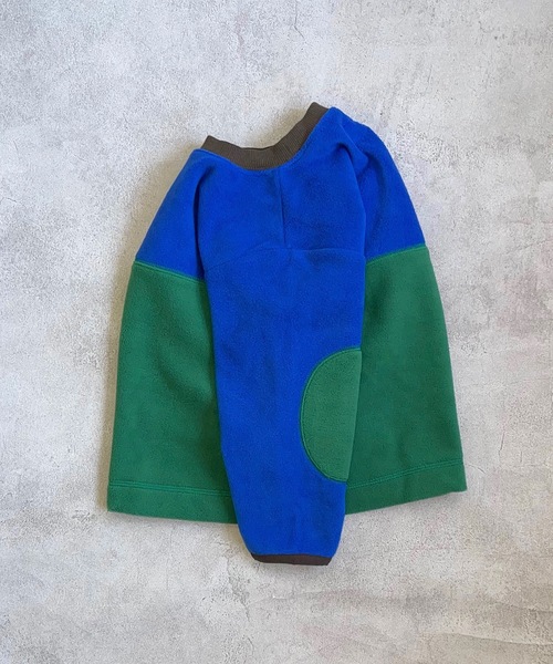 Life Support Products（ライフサポートプロダクツ）の「リサイクルフリースツートンプルオーバー（80～150cm）（スウェット・キッズ・ブラウン/ライトブルー/ブルー・80/130/100/90/140/150/110/120）」の12枚目の写真