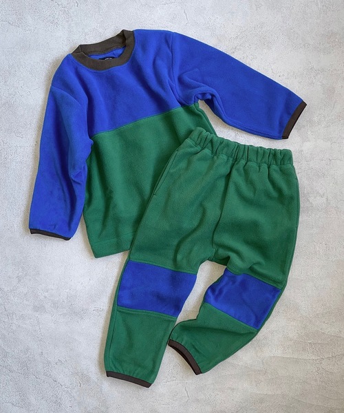 Life Support Products（ライフサポートプロダクツ）の「リサイクルフリースツートンプルオーバー（80～150cm）（スウェット・キッズ・ブラウン/ライトブルー/ブルー・80/130/100/90/140/150/110/120）」の15枚目の写真