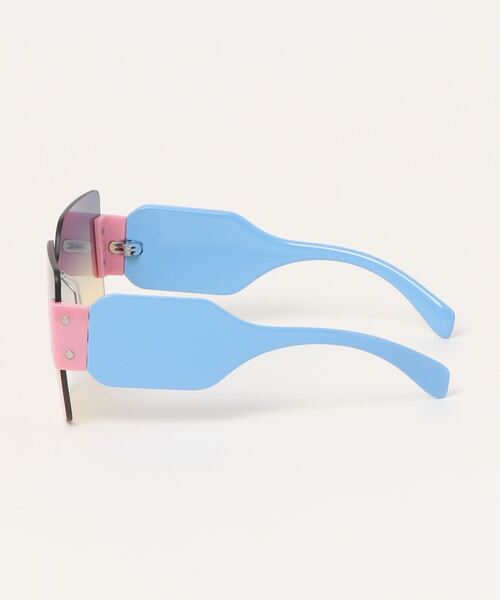 SPINNS（スピンズ）の「カラーサングラス（サングラス・メンズ・ピンク/ブラック・ONESIZE）」の4枚目の写真