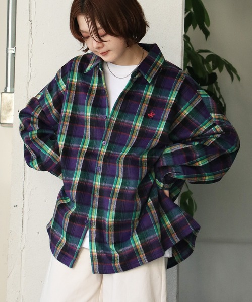 ブラウス シャツ BEVERLY HILLS POLO CLUB ビバリーヒルズポロクラブ チェックシャツジャケット レディース BEVERLY HILLS POLO CLUB ブラウス シャツ ビバリーヒルズ