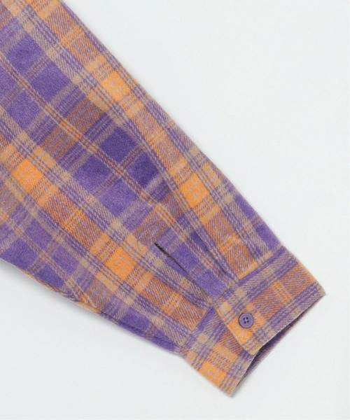 BEVERLY HILLS POLO CLUB(ビバリーヒルズポロクラブ)の「BEVERLY HILLS POLO CLUB ビバリーヒルズポロクラブ チェックオーバーシャツ(シャツ/ブラウス・レディース・ライトブルー/パープル/マスタード/ネイビー・M)」の13枚目の写真