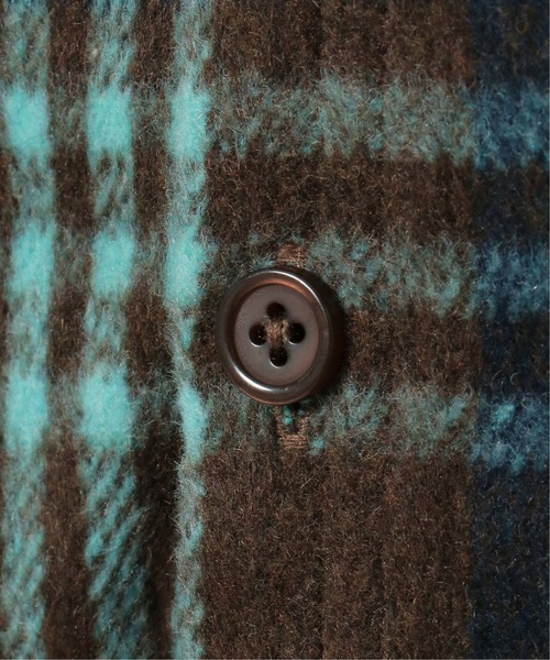 BEVERLY HILLS POLO CLUB(ビバリーヒルズポロクラブ)の「BEVERLY HILLS POLO CLUB ビバリーヒルズポロクラブ チェックオーバーシャツ(シャツ/ブラウス・レディース・ライトブルー/パープル/マスタード/ネイビー・M)」の8枚目の写真