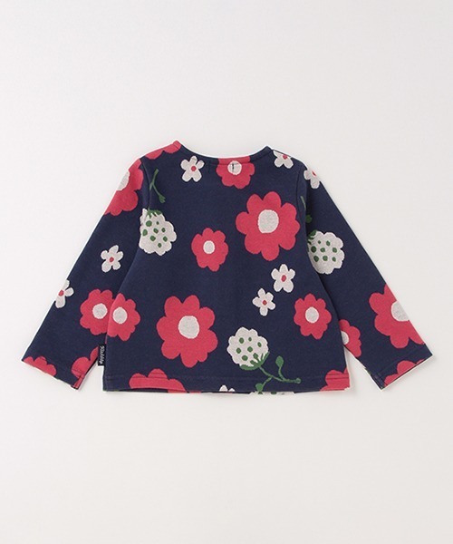 kladskap（クレードスコープ）の「花柄長袖カーディガン（カーディガン/ボレロ・キッズ・マスタード/ネイビー・100cm/120cm/90cm/110cm）」の4枚目の写真