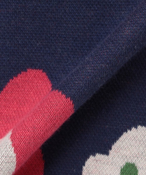 kladskap（クレードスコープ）の「花柄長袖カーディガン（カーディガン/ボレロ・キッズ・マスタード/ネイビー・100cm/120cm/90cm/110cm）」の7枚目の写真