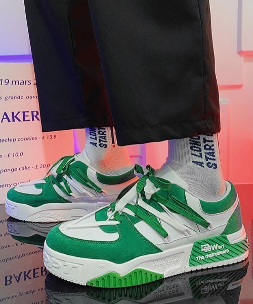 MGV（エムジーヴィー）の「バイカラーロゴスニーカー（スニーカー・メンズ・ブラック/ブルー/グリーン・MEDIUM/LARGE/X-LARGE）」の4枚目の写真