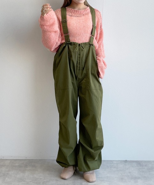 w closet（ダブルクローゼット）の「モヘア混ショートクルーネックプルオーバー（ニット/セーター・レディース・ピンク/イエロー/グリーン・FREE）」の12枚目の写真