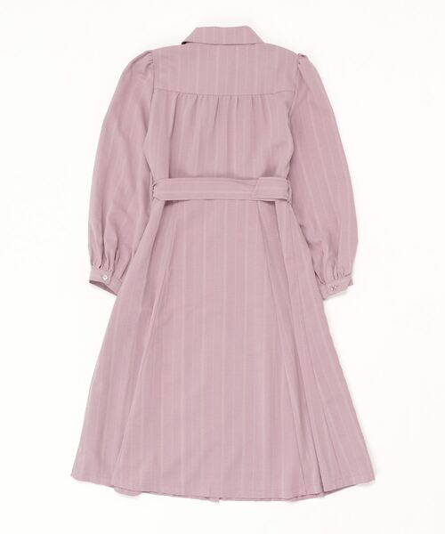 TRUDEA(トルディア)の「シャドーストライプシャツワンピース(シャツワンピース・レディース・ネイビー/ブルー/ラベンダー/ブラウン/テラコッタ/ミント・MEDIUM)」の7枚目の写真