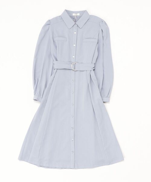 TRUDEA(トルディア)の「シャドーストライプシャツワンピース(シャツワンピース・レディース・ネイビー/ブルー/ラベンダー/ブラウン/テラコッタ/ミント・MEDIUM)」の11枚目の写真
