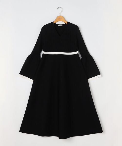 NOLLEY’S(ノーリーズ)の「《手洗い可能》Vネックワンピース(ワンピース・レディース・ブラック/ブラック系その他3・38)」の11枚目の写真