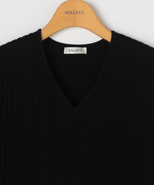 NOLLEY’S(ノーリーズ)の「《手洗い可能》Vネックワンピース(ワンピース・レディース・ブラック/ブラック系その他3・38)」の9枚目の写真