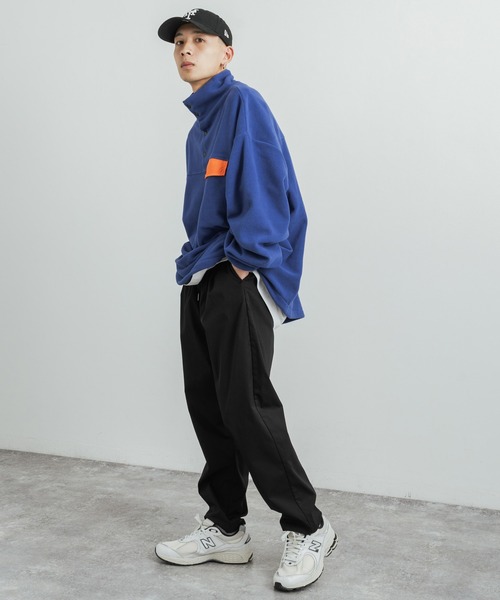 Rocky Monroe（ロッキーモンロー）の「オーバーサイズ マイクロフリースボア バイカラープルオーバースウェット（スウェット・メンズ・ロイヤルブルー/ホワイト/ブラック/パープル/オレンジ/グリーン・L/M）」の20枚目の写真