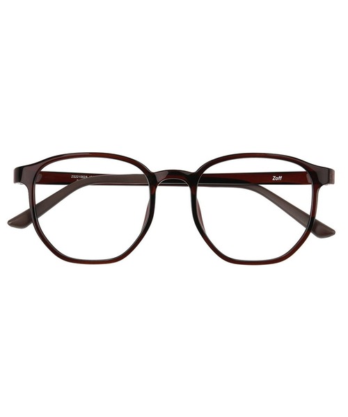 Zoff(ゾフ)の「ウェリントン型 めがね|伊達メガネ|黒縁メガネ|クリアフレーム|AUTUMN TREND(メガネ・レディース・ブラウン/ピンク/ブラック/クリア・FREE)」の8枚目の写真