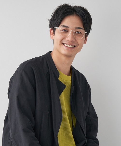 Zoff(ゾフ)の「ウェリントン型 めがね|伊達メガネ|黒縁メガネ|クリアフレーム|AUTUMN TREND(メガネ・レディース・ブラウン/ピンク/ブラック/クリア・FREE)」の13枚目の写真