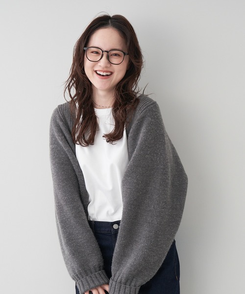 Zoff(ゾフ)の「ウェリントン型 めがね|伊達メガネ|黒縁メガネ|クリアフレーム|AUTUMN TREND(メガネ・レディース・ブラウン/ピンク/ブラック/クリア・FREE)」の17枚目の写真