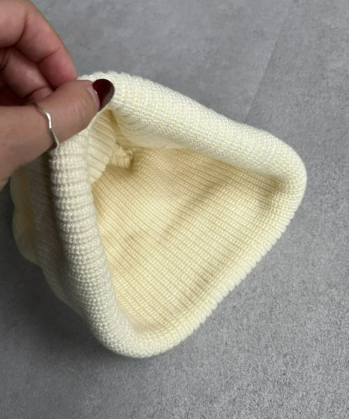 CIAOPANIC（チャオパニック）の「ピグメントニット帽（ニットキャップ/ビーニー・レディース・ブラック/レッド/スカイブルー/ホワイト・ONE SIZE）」の9枚目の写真