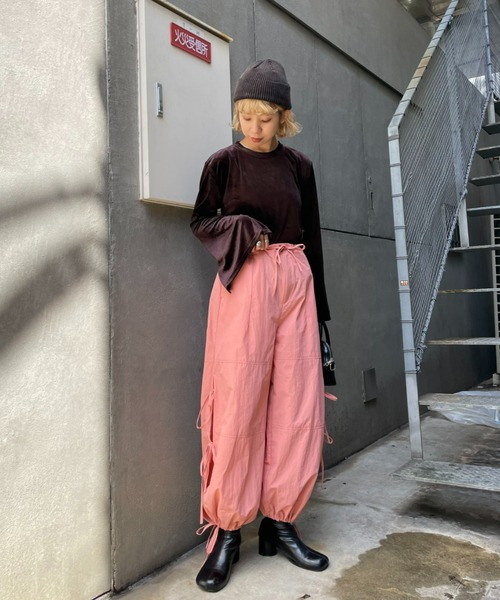 CIAOPANIC（チャオパニック）の「ピグメントニット帽（ニットキャップ/ビーニー・レディース・ブラック/レッド/スカイブルー/ホワイト・ONE SIZE）」の19枚目の写真