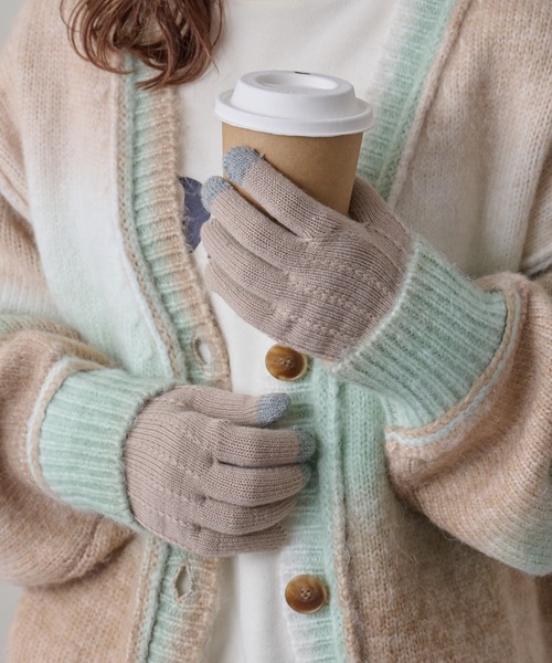 スマホ対応ピンタック手袋