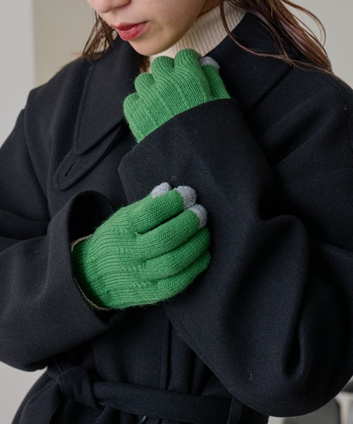 スマホ対応ピンタック手袋