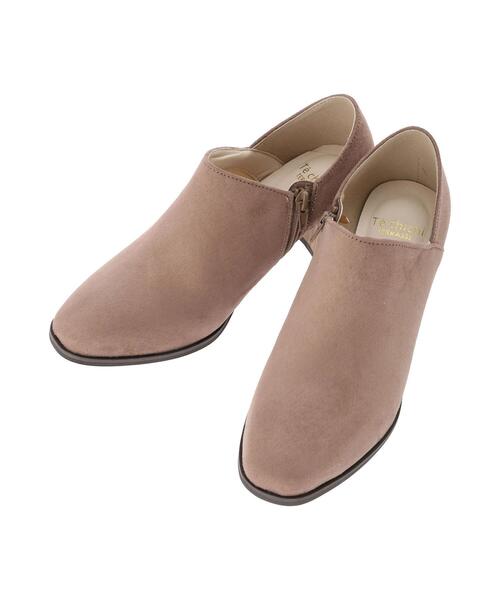 Te chichi TERRASSE（テチチテラス）の「チャンキーヒールブーティ（ブーツ・レディース・モカ/オフホワイト/ブラック・MEDIUM/LARGE）」の3枚目の写真