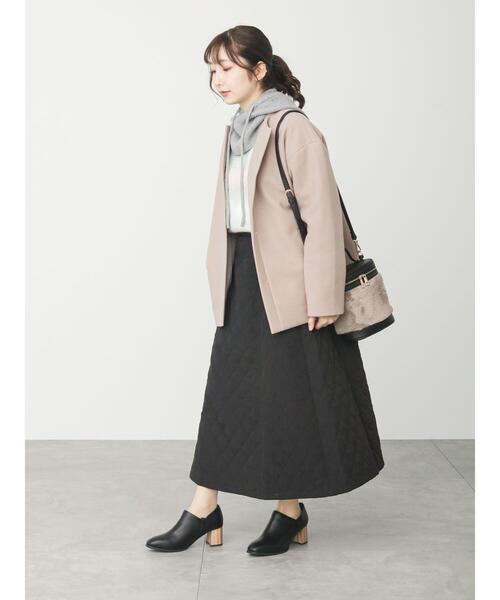 Te chichi TERRASSE（テチチテラス）の「チャンキーヒールブーティ（ブーツ・レディース・モカ/オフホワイト/ブラック・MEDIUM/LARGE）」の8枚目の写真