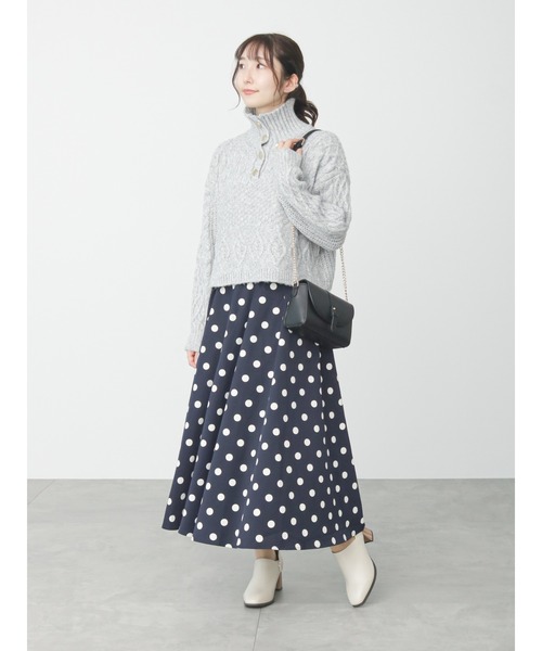 Te chichi TERRASSE（テチチテラス）の「チャンキーヒールブーティ（ブーツ・レディース・モカ/オフホワイト/ブラック・MEDIUM/LARGE）」の9枚目の写真