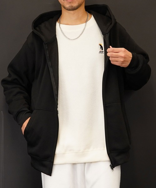 GGD SELECT(ジージーディー セレクト)の「ZIPパーカー 裏起毛(パーカー・メンズ・ブラック/グレー/ライトブラック/ネイビー・M/L/LL)」の10枚目の写真