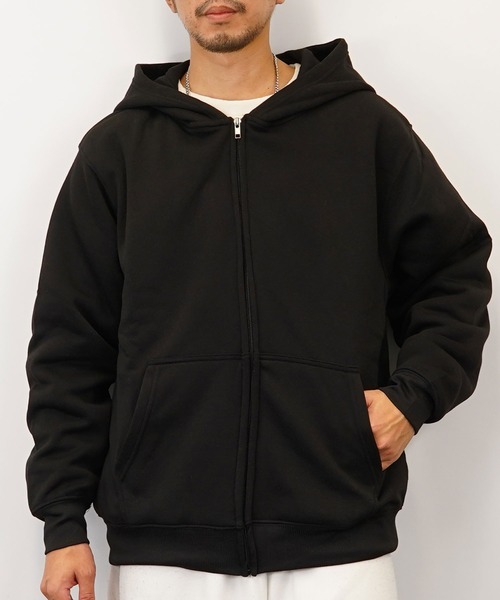 GGD SELECT(ジージーディー セレクト)の「ZIPパーカー 裏起毛(パーカー・メンズ・ブラック/グレー/ライトブラック/ネイビー・M/L/LL)」の11枚目の写真
