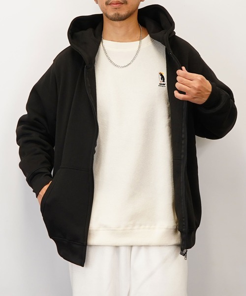 GGD SELECT(ジージーディー セレクト)の「ZIPパーカー 裏起毛(パーカー・メンズ・ブラック/グレー/ライトブラック/ネイビー・M/L/LL)」の12枚目の写真