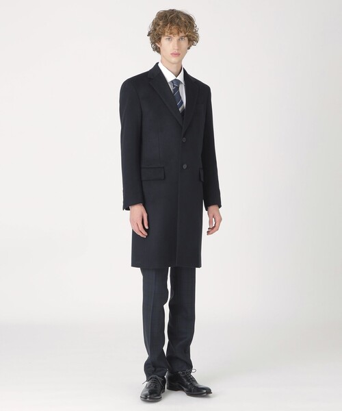 BLACK LABEL CRESTBRIDGE(ブラックレーベル・クレストブリッジ)の「カシミヤチェスターコート(チェスターコート・メンズ・グレー系その他/ネイビー・M/XL/L)」の12枚目の写真