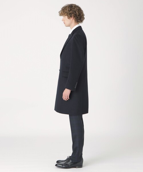 BLACK LABEL CRESTBRIDGE(ブラックレーベル・クレストブリッジ)の「カシミヤチェスターコート(チェスターコート・メンズ・グレー系その他/ネイビー・M/XL/L)」の10枚目の写真