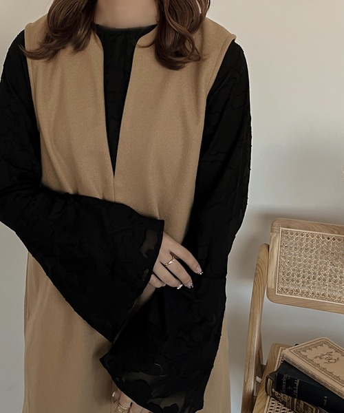 apres jour clair（アプレジュールクレア）の「【apres jour clair】２WAYアソートブラウス【ZOZOTOWN限定アイテム】（シャツ/ブラウス・レディース・アイボリー/ブラック/オフホワイト・フリー/X-LARGE）」の16枚目の写真