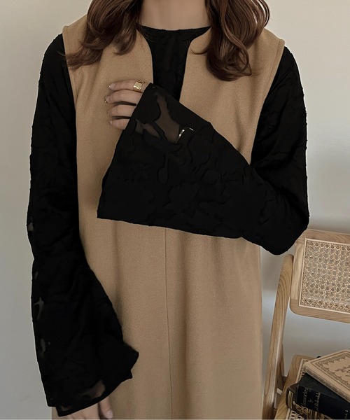 apres jour clair（アプレジュールクレア）の「【apres jour clair】２WAYアソートブラウス【ZOZOTOWN限定アイテム】（シャツ/ブラウス・レディース・アイボリー/ブラック/オフホワイト・フリー/X-LARGE）」の17枚目の写真