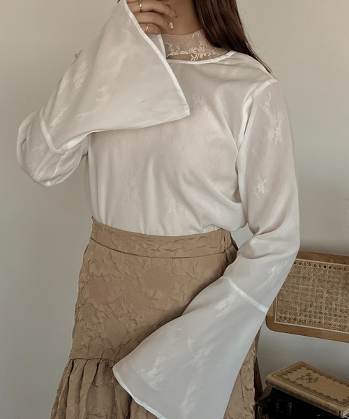 apres jour clair（アプレジュールクレア）の「【apres jour clair】２WAYアソートブラウス【ZOZOTOWN限定アイテム】（シャツ/ブラウス・レディース・アイボリー/ブラック/オフホワイト・フリー/X-LARGE）」の4枚目の写真