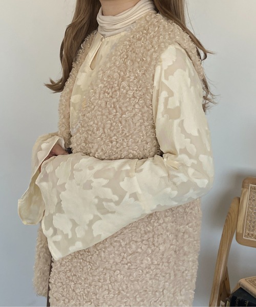 apres jour clair（アプレジュールクレア）の「【apres jour clair】２WAYアソートブラウス【ZOZOTOWN限定アイテム】（シャツ/ブラウス・レディース・アイボリー/ブラック/オフホワイト・フリー/X-LARGE）」の12枚目の写真