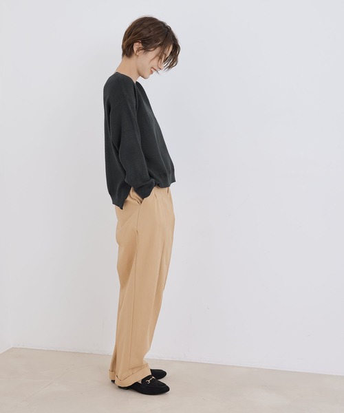 Jayro(ジャイロ)の「ボートネックプルオーバー(Tシャツ/カットソー・レディース・ベージュ/ピンク/ブルー/ホワイト系その他/チャコールグレー・M)」の8枚目の写真