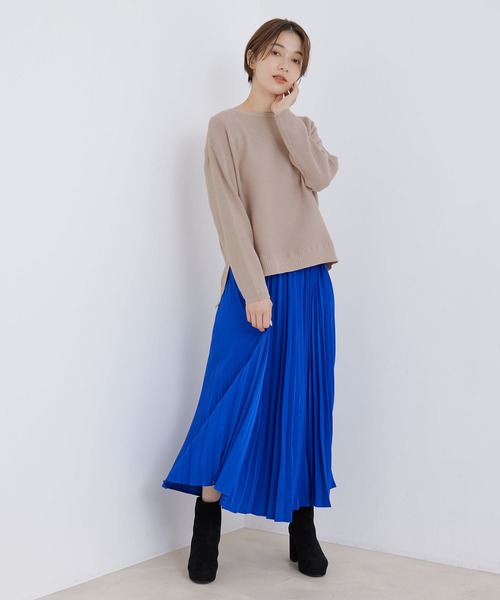 Jayro(ジャイロ)の「ボートネックプルオーバー(Tシャツ/カットソー・レディース・ベージュ/ピンク/ブルー/ホワイト系その他/チャコールグレー・M)」の12枚目の写真