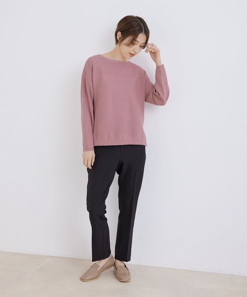Jayro(ジャイロ)の「ボートネックプルオーバー(Tシャツ/カットソー・レディース・ベージュ/ピンク/ブルー/ホワイト系その他/チャコールグレー・M)」の16枚目の写真