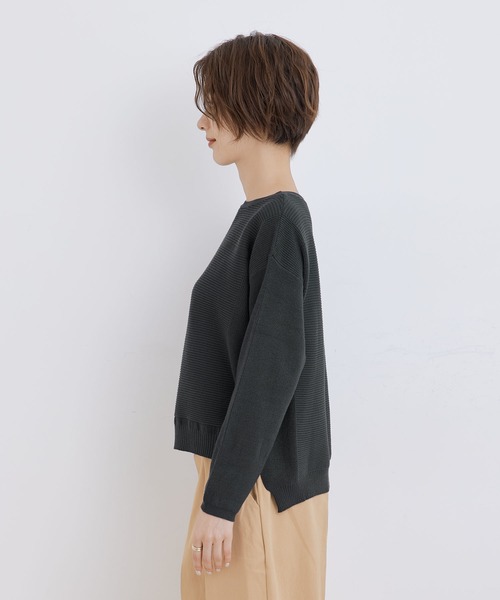 Jayro(ジャイロ)の「ボートネックプルオーバー(Tシャツ/カットソー・レディース・ベージュ/ピンク/ブルー/ホワイト系その他/チャコールグレー・M)」の19枚目の写真