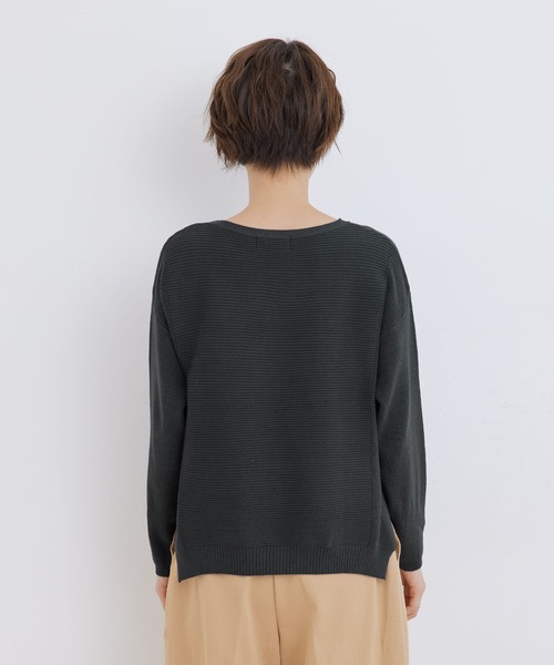 Jayro(ジャイロ)の「ボートネックプルオーバー(Tシャツ/カットソー・レディース・ベージュ/ピンク/ブルー/ホワイト系その他/チャコールグレー・M)」の20枚目の写真