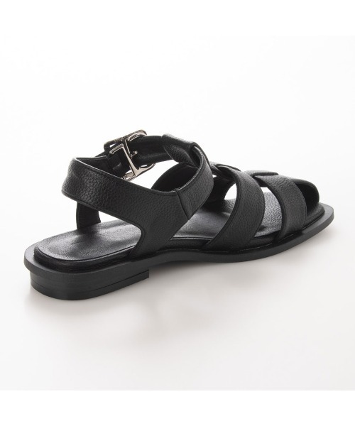 【EVOL】スクエアグルカフラットサンダルIU5039