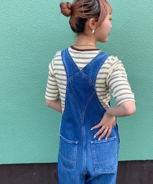 MILLER（ミラー）の「【CanCan 9月号掲載】[MILLER/ミラー] 別注 配色ボーダー 5分袖クルーネックTシャツ（Tシャツ/カットソー・レディース・ピンク/レッド/ブルー/ブラウン/ダークブラウン/イエロー・F）」の18枚目の写真