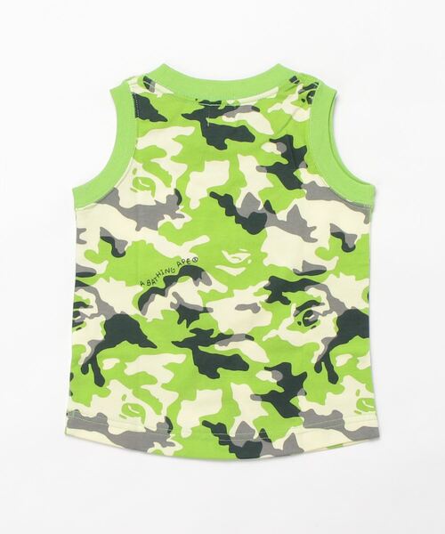 A BATHING APE（アベイシングエイプ）の「WOODLAND CAMO TANK TOP K（タンクトップ・キッズ・グリーン・120/130/140/110/90/100）」の3枚目の写真