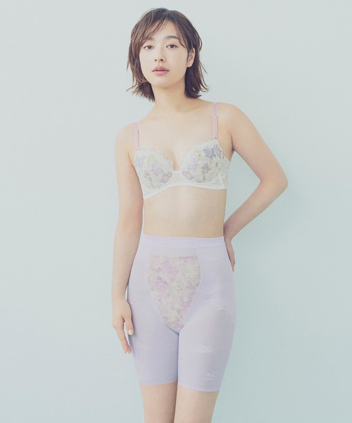 Wing ブラジャー E75 ピンク 黒 WING（ウイング）の「「ナチュラルアップブラ」（ブラジャー